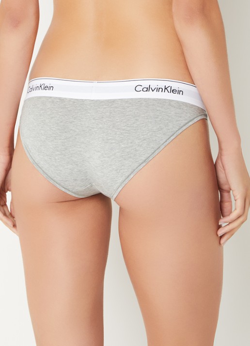 Calvin Klein Modern hipster met logoband - achterkant 8 grey heather / grijs