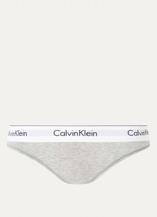 Calvin Klein Modern hipster met logoband - voorkant 2 grey heather / grijs