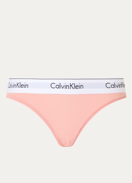 Calvin Klein Modern hipster met logoband - voorkant 4 coral almond  / roze