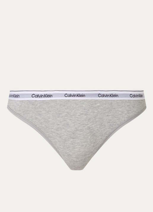 Calvin Klein Modern hipster met logoband - voorkant 4 grey heather / grijs