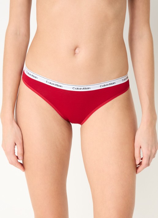 Calvin Klein Modern hipster met logoband - detail 4 juneberry / rood