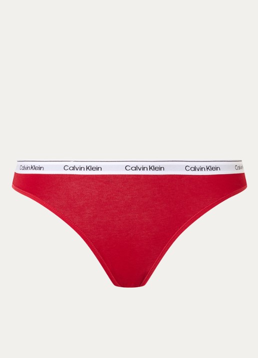 Calvin Klein Modern hipster met logoband - voorkant 6 juneberry / rood