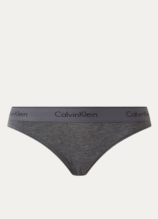 Calvin Klein Modern hipster met logoband - voorkant 9 charcoal grey heather/ashford grey / grijs