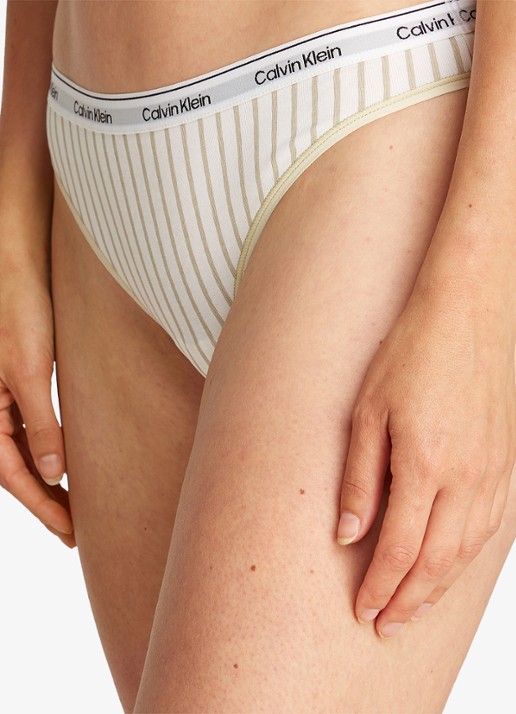 Calvin Klein Modern hipster met logoband - detail 3 steady stripe/pelican / wit