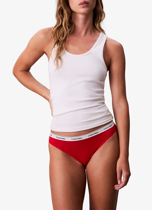 Calvin Klein Modern hipster met logoband - voorkant 6 adrenaline rush-vmt / rood