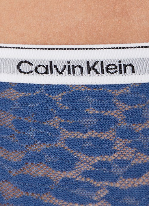 Calvin Klein Modern Logo slip van kant in 3-pack - detail 2 blauw