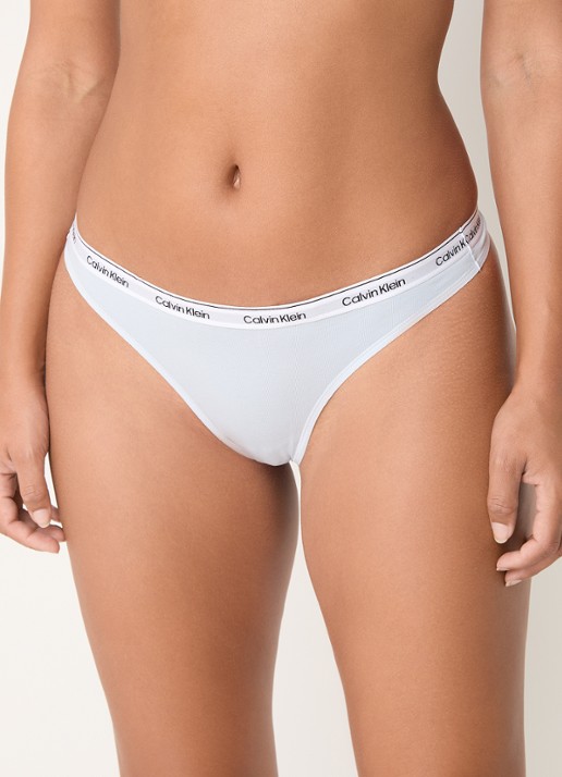 Calvin Klein Modern string met logoband - detail plein air / blauw