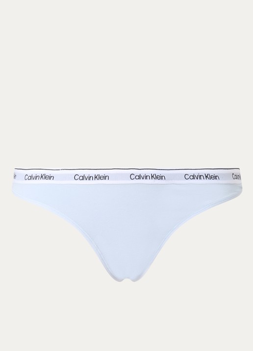 Calvin Klein Modern string met logoband - voorkant 5 plein air / blauw