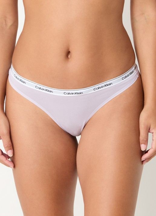 Calvin Klein Modern string met logoband - detail lilac sugar / paars
