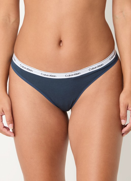 Calvin Klein Modern string met logoband - detail 2 ink  / blauw