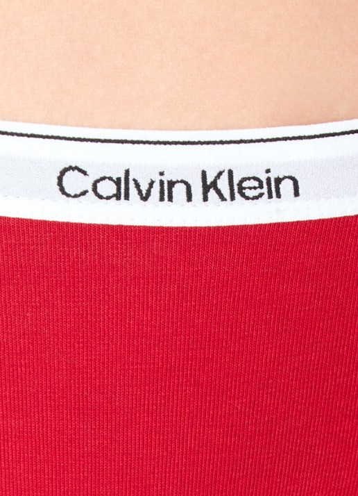 Calvin Klein Modern string met logoband - detail 7 juneberry  / rood