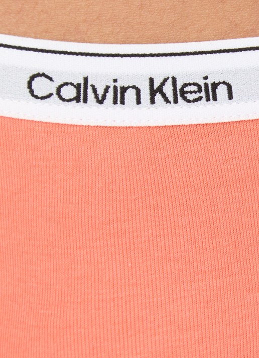 Calvin Klein Modern string met logoband - detail 2 coral pop-yts / oranje