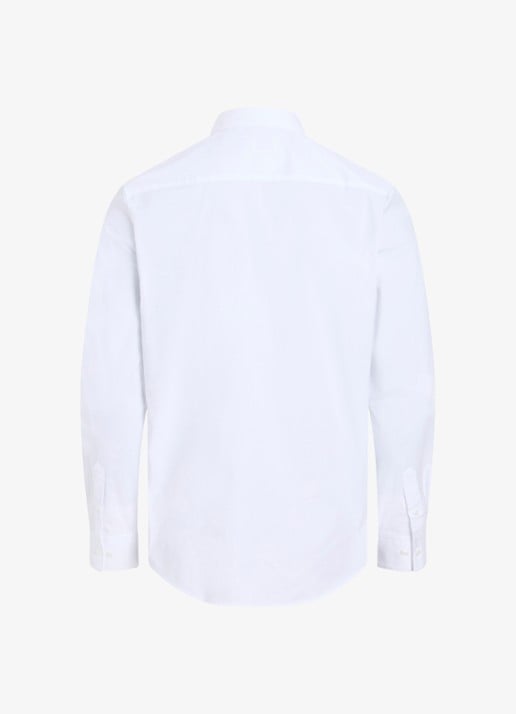 Calvin Klein Overhemd met logoborduring - detail 4 gebroken wit
