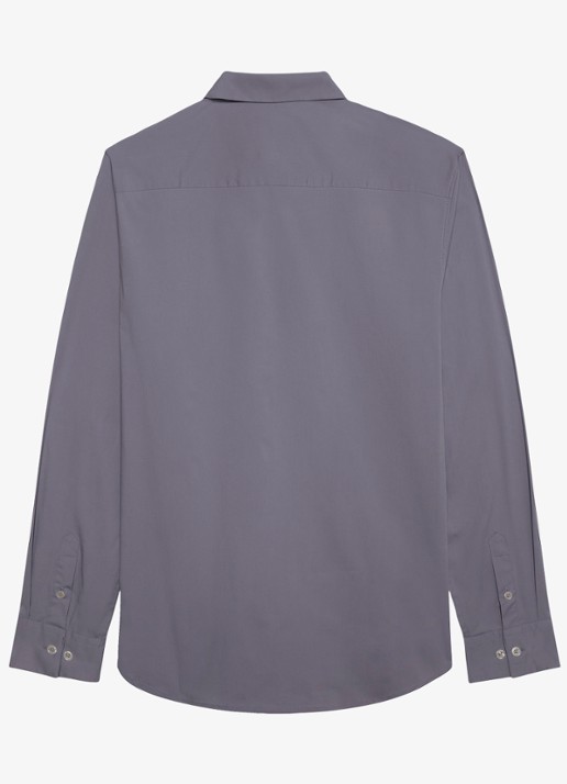 Calvin Klein Overhemd met logoborduring - achterkant 2 quicksilver-8rd