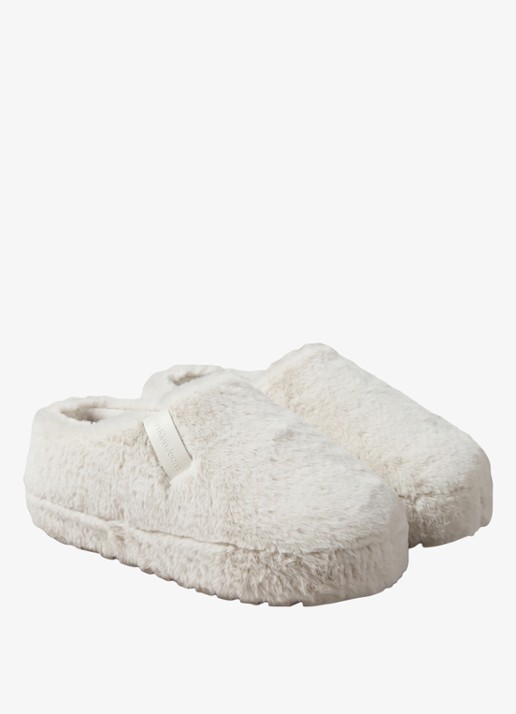 Calvin Klein Pantoffel met logo - detail 5 wit