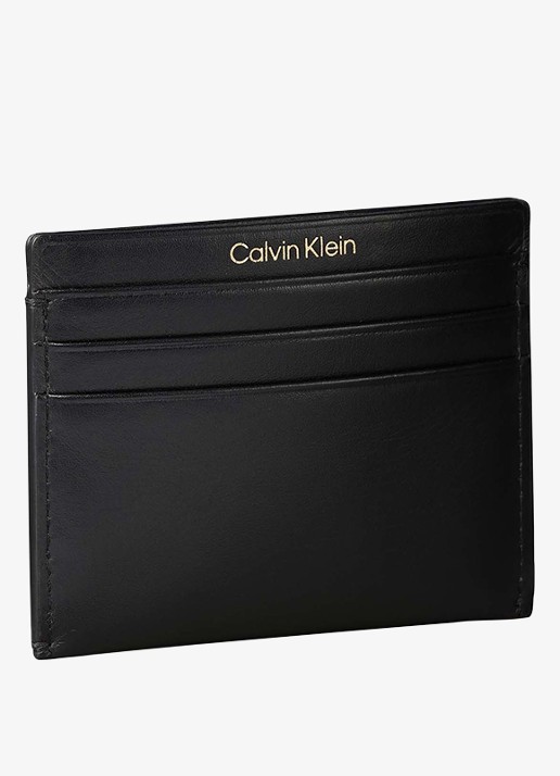 Calvin Klein Pasjeshouder van leer met hanger - detail 3 zwart