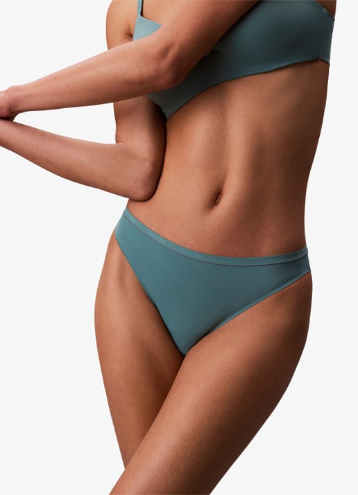 Calvin Klein Perfectly fit slip met logoband - detail mint
