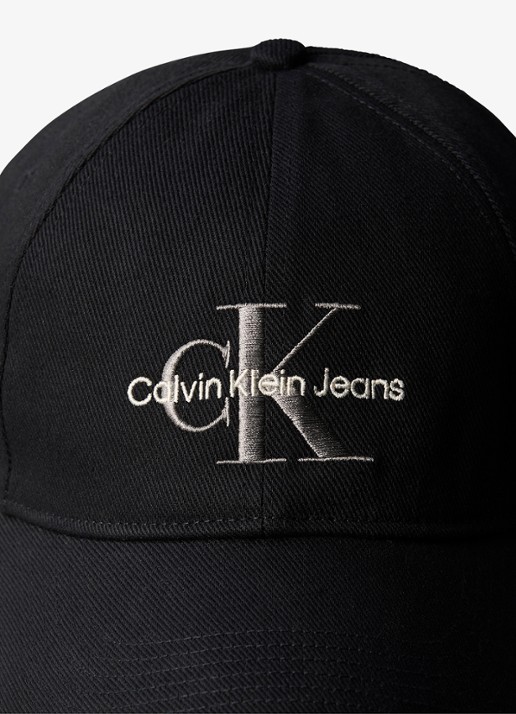 Calvin Klein Pet met logoborduring - voorkant 5 zwart