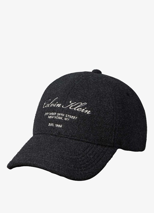 Calvin Klein Pet met logoborduring - voorkant zwart