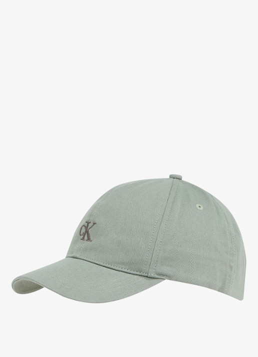 Calvin Klein Pet met logoborduring - voorkant olijfgroen
