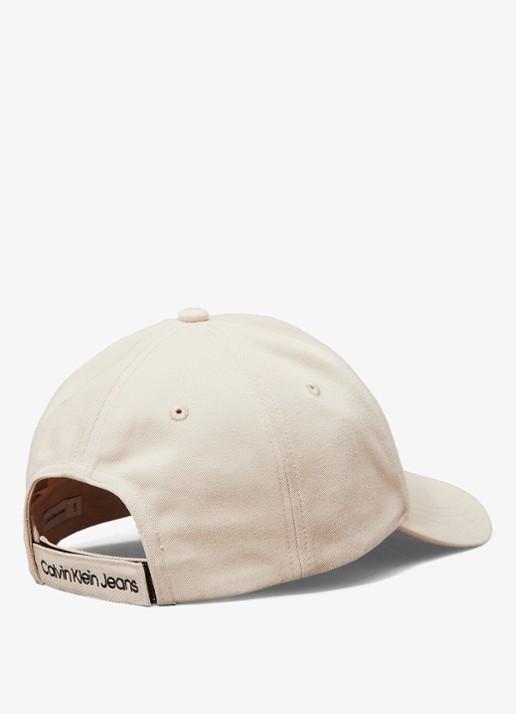 Calvin Klein Pet met logoborduring - achterkant 3 taupe