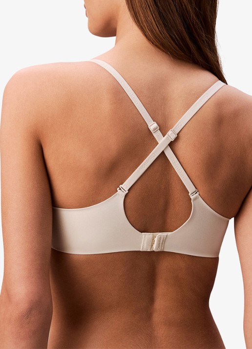 Calvin Klein Plunge push-up bh met kant - detail 3 gebroken wit