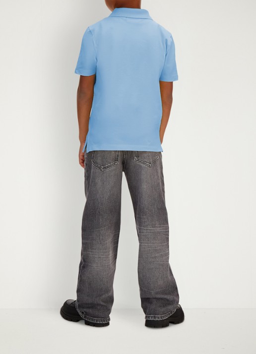 Calvin Klein Polo met logoborduring - achterkant 3 roze
