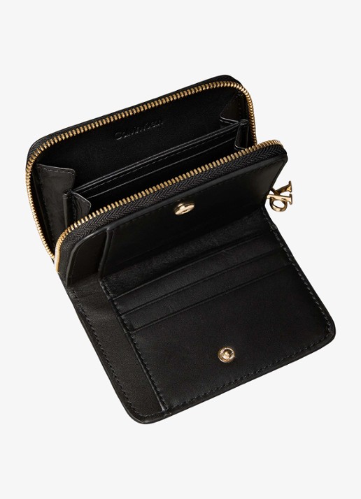 Calvin Klein Portemonnee met logo - detail zwart