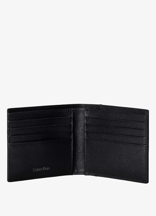 Calvin Klein Portemonnee met logo - voorkant 2 zwart
