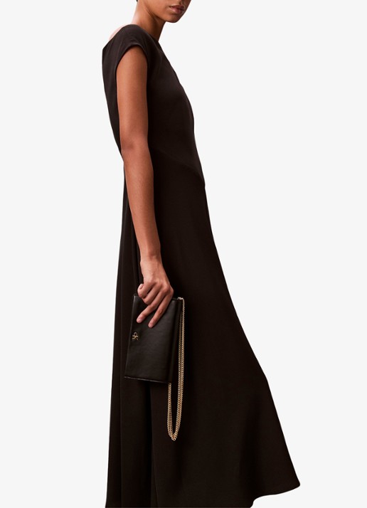 Calvin Klein Portemonnee met schouderriem - voorkant 3 zwart