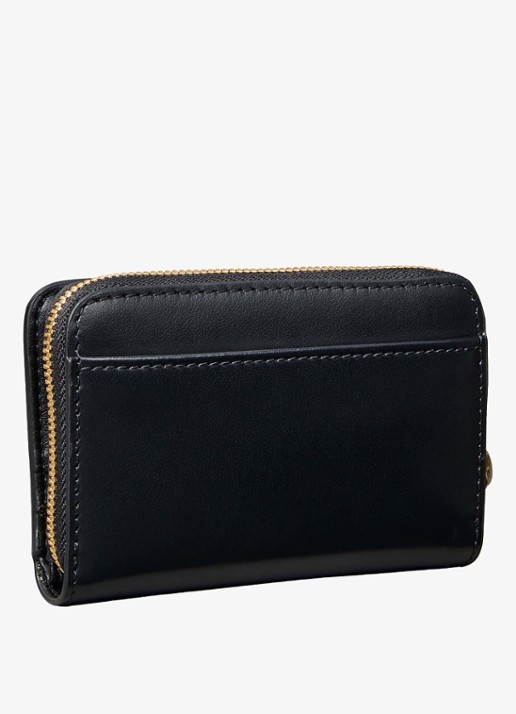 Calvin Klein Portemonnee van leer - achterkant 2 zwart