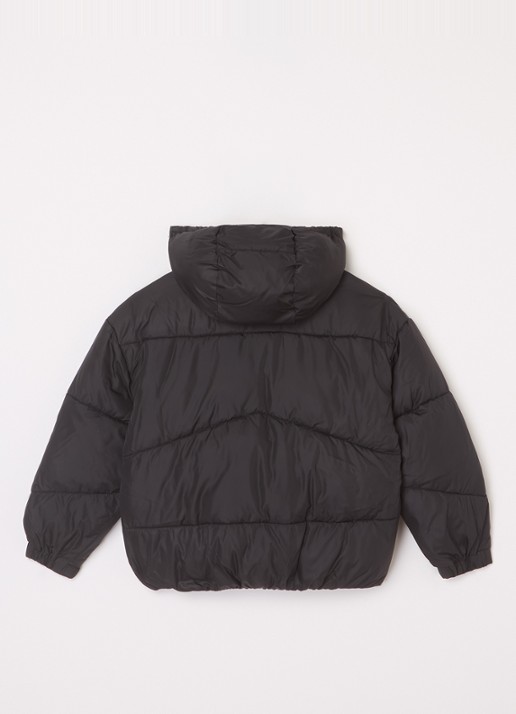 Calvin Klein Puffer jack met steekzakken - achterkant zwart