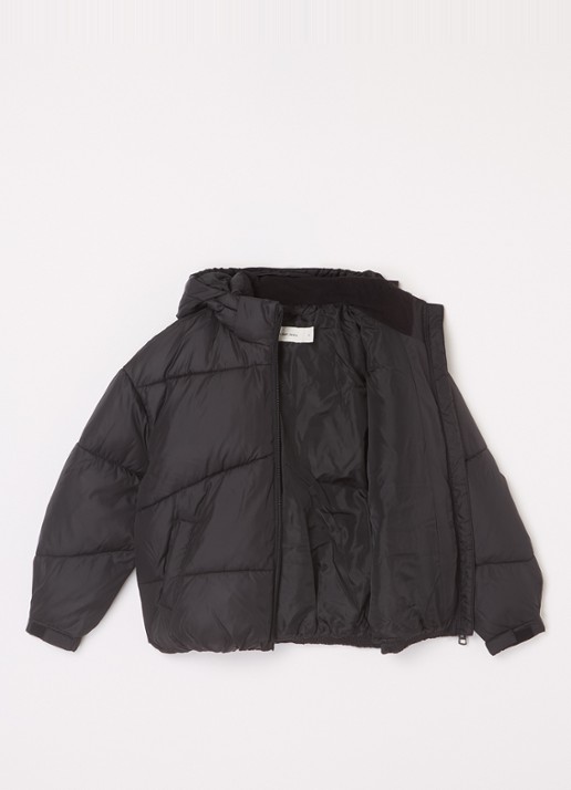 Calvin Klein Puffer jack met steekzakken - voorkant 8 zwart