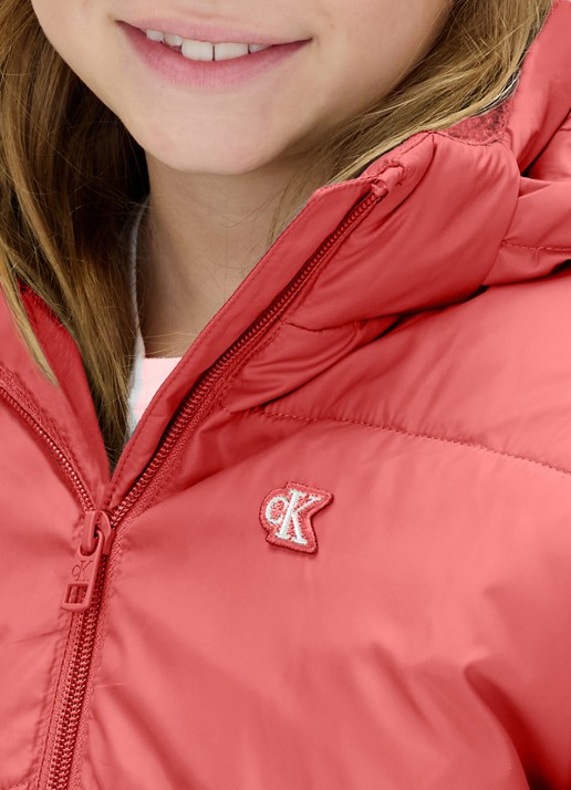 Calvin Klein Puffer jack met steekzakken - detail 5 roze