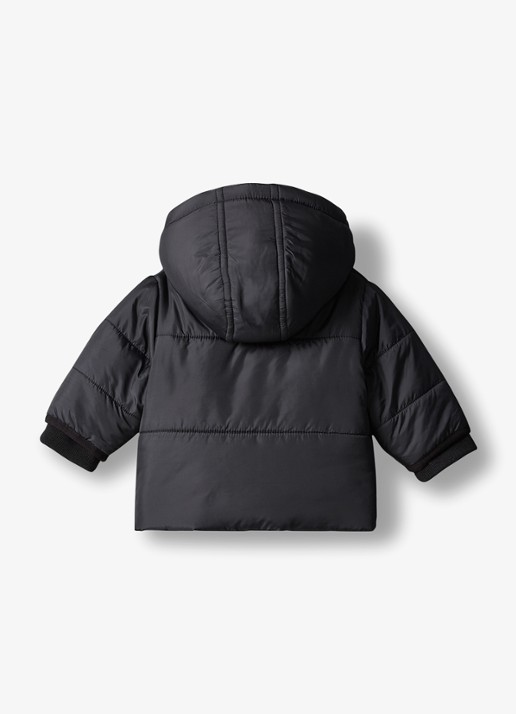 Calvin Klein Puffer jas met logo - achterkant zwart