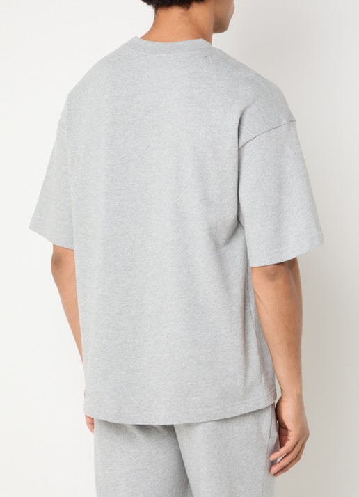 Calvin Klein Pyjama top met logoborduring - achterkant 4 lichtgrijs