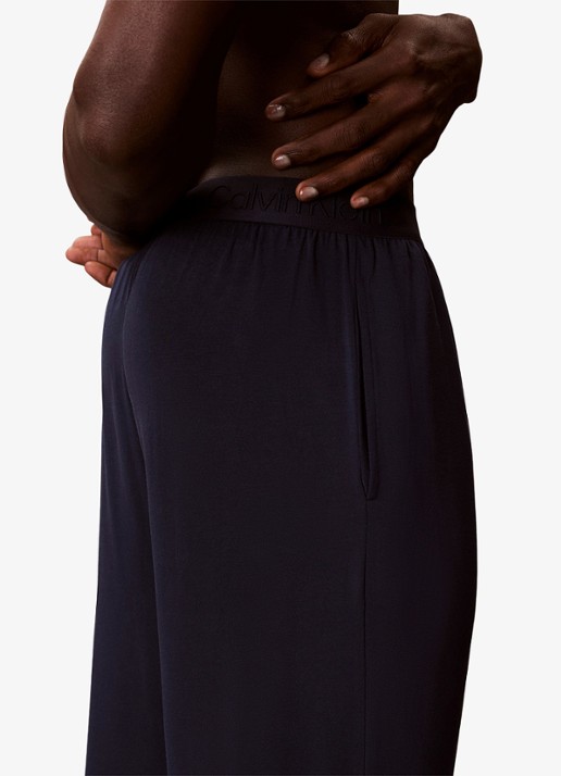 Calvin Klein Pyjamabroek met logoband - detail 3 petrol