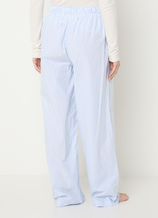 Calvin Klein Pyjamabroek met logoband - achterkant lichtblauw