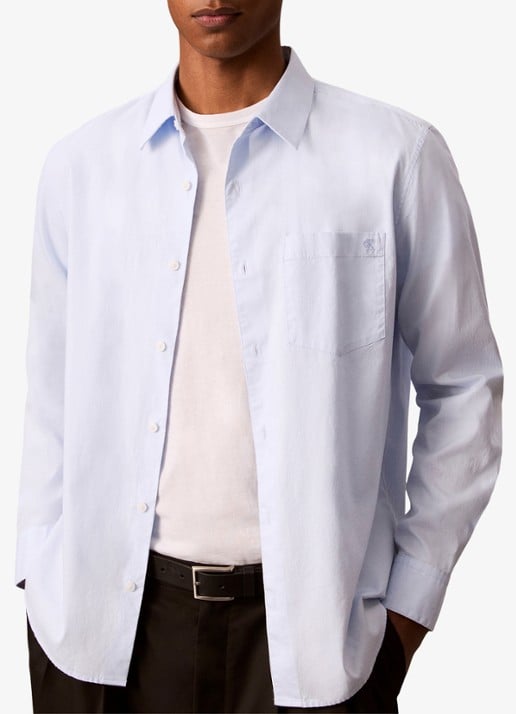 Calvin Klein Regular fit overhemd met borstzak