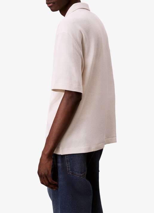 Calvin Klein Regular fit overhemd met logoborduring - achterkant 4 gebroken wit