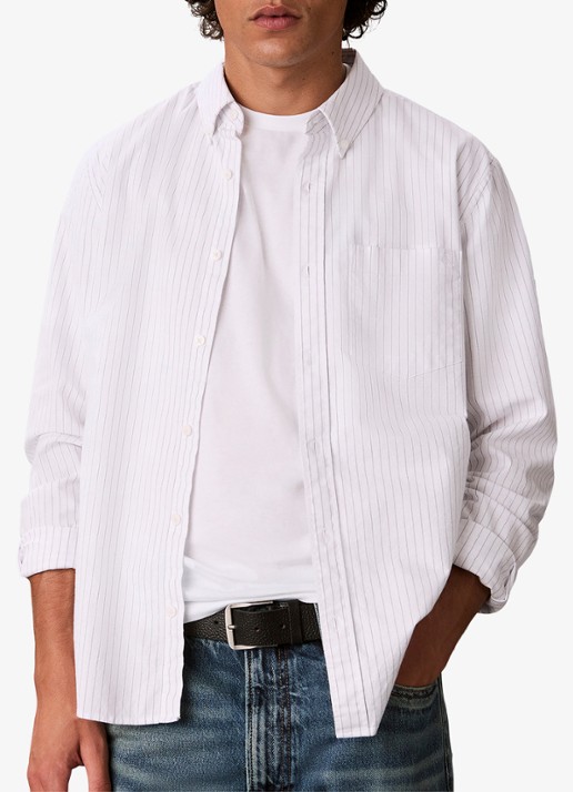 Calvin Klein Regular fit overhemd met streepprint