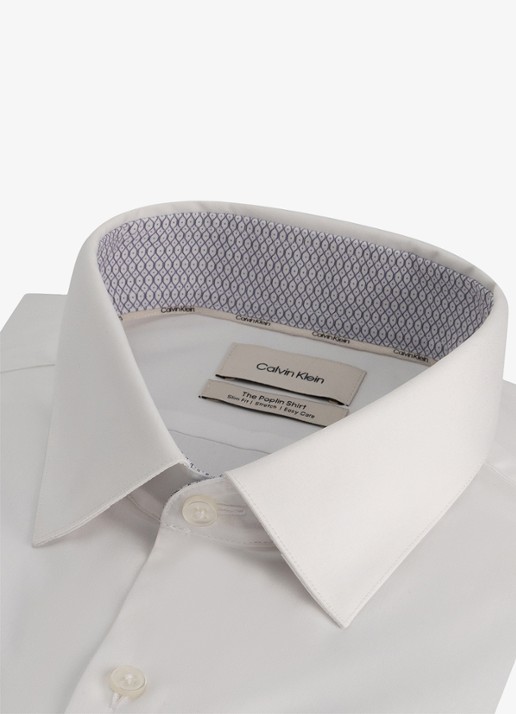 Calvin Klein Regular fit overhemd met stretch - detail 2 wit