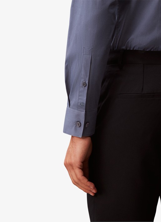 Calvin Klein Regular fit overhemd met stretch - detail 2 blauw