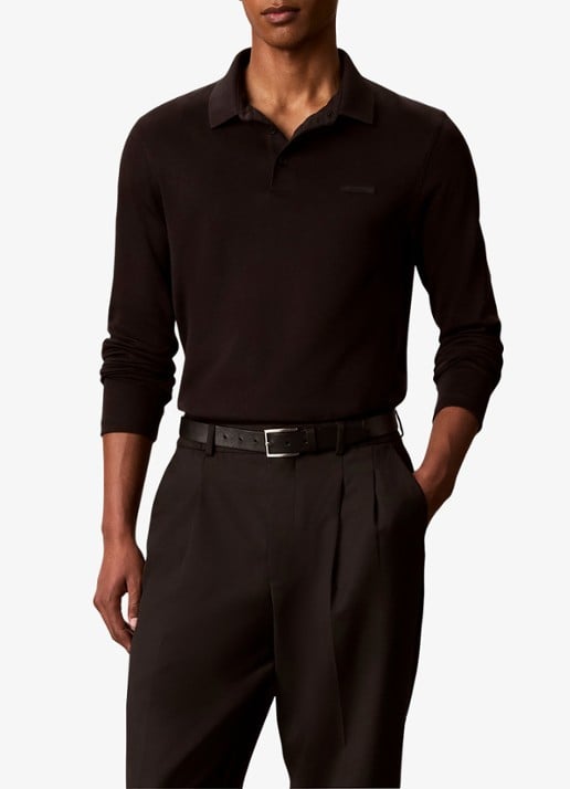 Calvin Klein Regular fit polo met logoborduring
