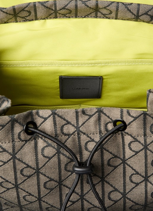 Calvin Klein Rugzak met logoprint - detail 4 lotus beige / black aop-7ul /  zwart