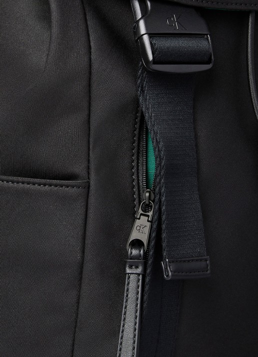 Calvin Klein Rugzak van canvas met logo - detail 3 zwart
