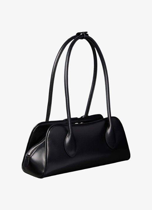 Calvin Klein Schoudertas met logo - achterkant black-ub1 /  zwart