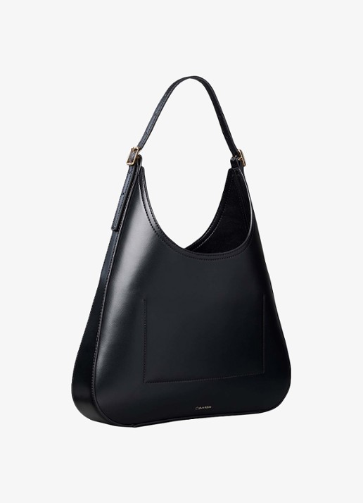 Calvin Klein Schoudertas met logo - achterkant 3 zwart