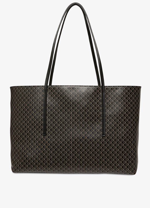 Calvin Klein Schoudertas met logoprint en uitneembaar etui - detail 4 zwart