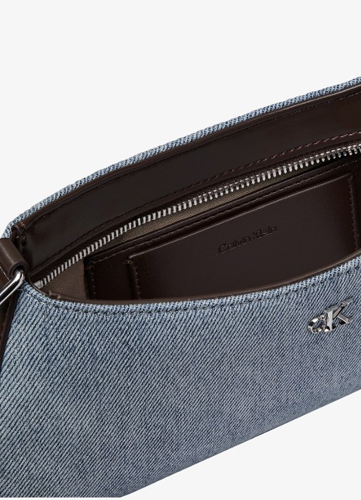 Calvin Klein Schoudertas van denim - detail 4 denim